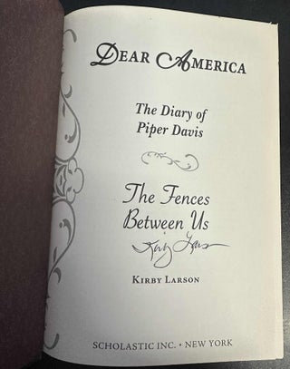 Dear America: The Diary of Piper Davis | The Fences Between Us, Seattle, Washington, 1941