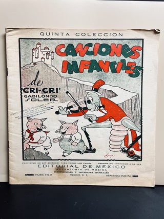 Item #10250 Canciones Infantiles de 'Cri-Cri'. Francisco Gabilondo Soler