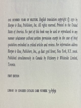 One Hundred Years Of Solitude
