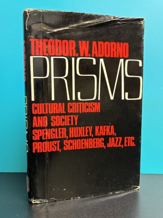 Item #12030 Prisms. Theodor W. Adorno, Samuel Weber, Shierry Weber