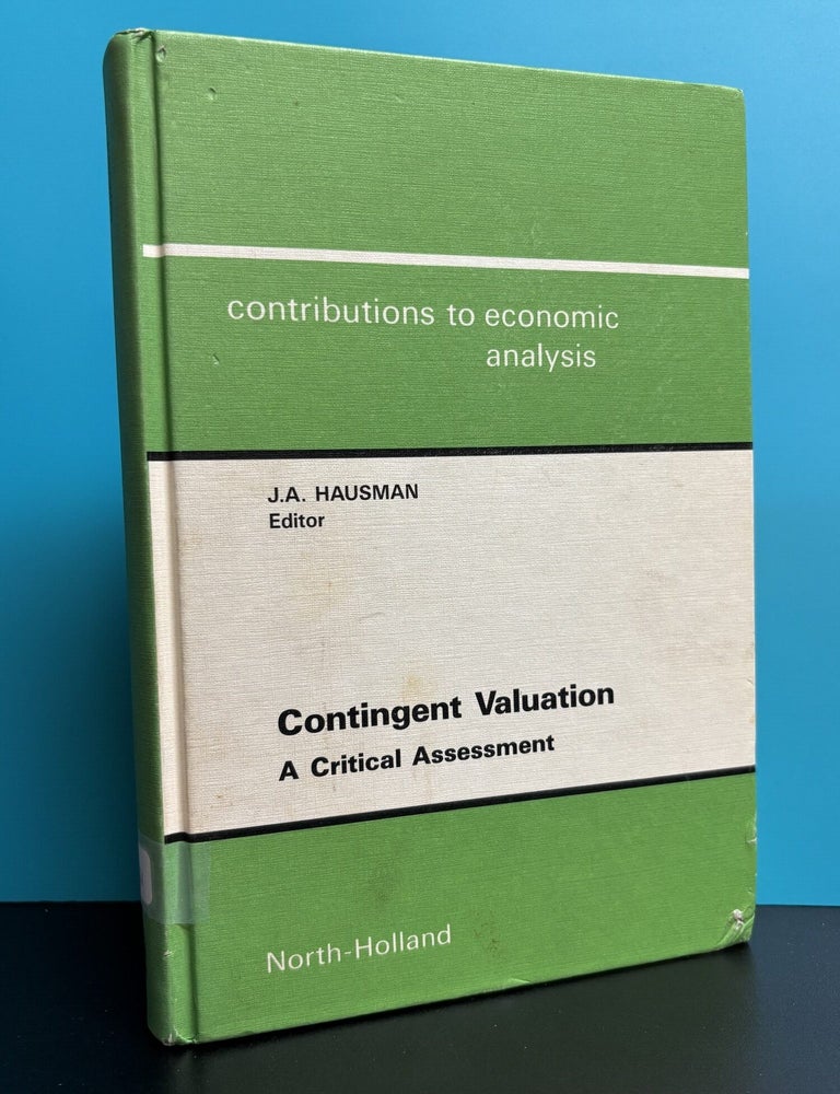 Item #12031 Contingent Valuation. Jerry A. Hausman.