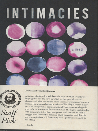 Item #6252 Intimacies. Katie Kitamura