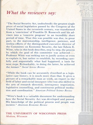The Development of the Social Security Act