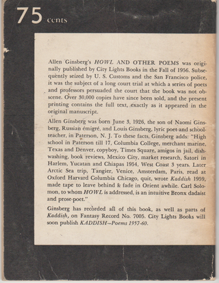 Howl and Other Poems