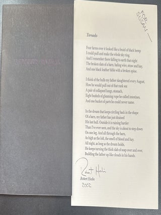 Item #7796 Winter Poems. Robert Hedin