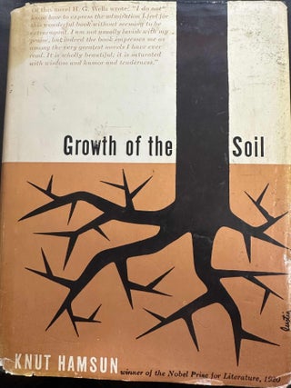 Item #7979 Growth of the Soil. Knut Hamsun