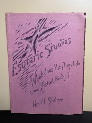 Item #8234 Esoteric Studies. Rudolf Steiner