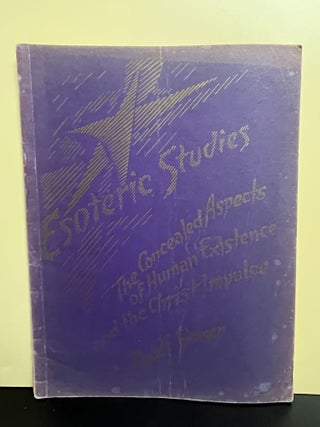 Item #8235 Esoteric Studies. Rudolf Steiner