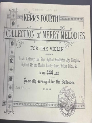 Item #8440 Kerr's Fourth Collection of Merry Melodies for the Violin. James S. Kerr