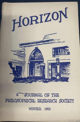 Item #8457 Horizon Journal of the Philosophical Research Society (Winter 1953). Manly P. Hall