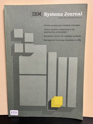 Item #8727 IBM Systems Journal. David B. Almond, et all Donald J. Hatfield