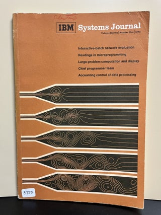 Item #8728 IBM Systems Journal. Terry F. Baker, Peter M. Davies, et all