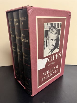 Item #8788 Snopes, A Trilogy: The Mansion, The Hamlet, The Town (3 Volume Boxed Set). William...