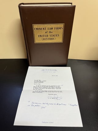 Item #8894 Eminent Law Firms of the United States. Anonymous