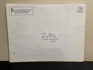 Item #8933 In Answer To Ayn Rand. Nathaniel Branden, Barbara Branden