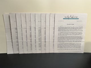 Item #8934 The Ayn Rand Letter; Volume III Table Of Contents, Vol. III, No. 15 - 26, Vol. IV, No....
