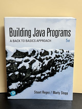 Item #8980 Building Java Programs. Stuart Reges, Marty Stepp