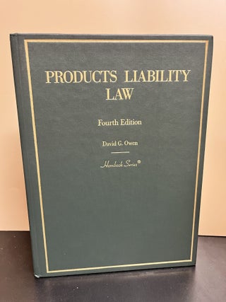 Item #8985 Products Liability Law. David G. Owen