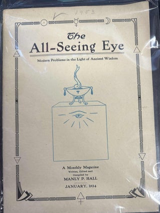 Item #9005 The All Seeing Eye: January 1924, Vol. 2 No. 3. Manly P. Hall