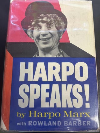 Item #9102 Harpo Speaks! Harpo Marx, Rowland Barber