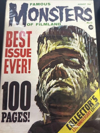 Item #9168 Famous Monsters of Filmland Vol. 3 #4, August 1961. Forrest J. Ackerman
