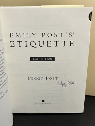 Emily Post's Etiquette