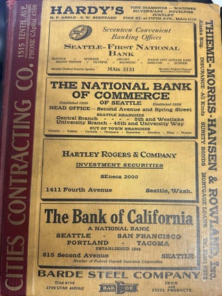 Item #9447 Polk's Seattle City Director Vol. LI: 1937. R. L. Polk, Co