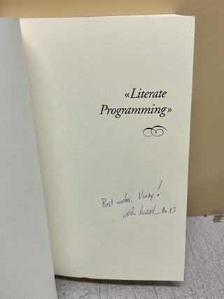 Literate Programming