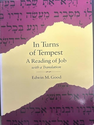 Item #9778 In Turns of Tempest: A Reading of Job with a Translation. Edwin M. Good