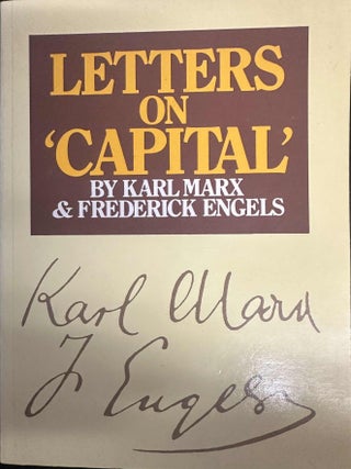 Item #9846 Letters on 'Capital'. Karl Marx, Frederick Engels